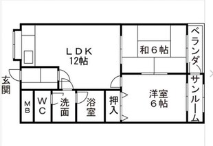 ヴィララボール新根塚の物件間取画像